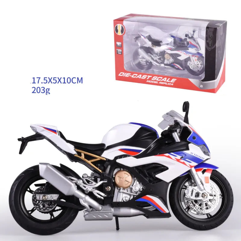 Alloy Motorcycle Toy – with Realistic Simulation